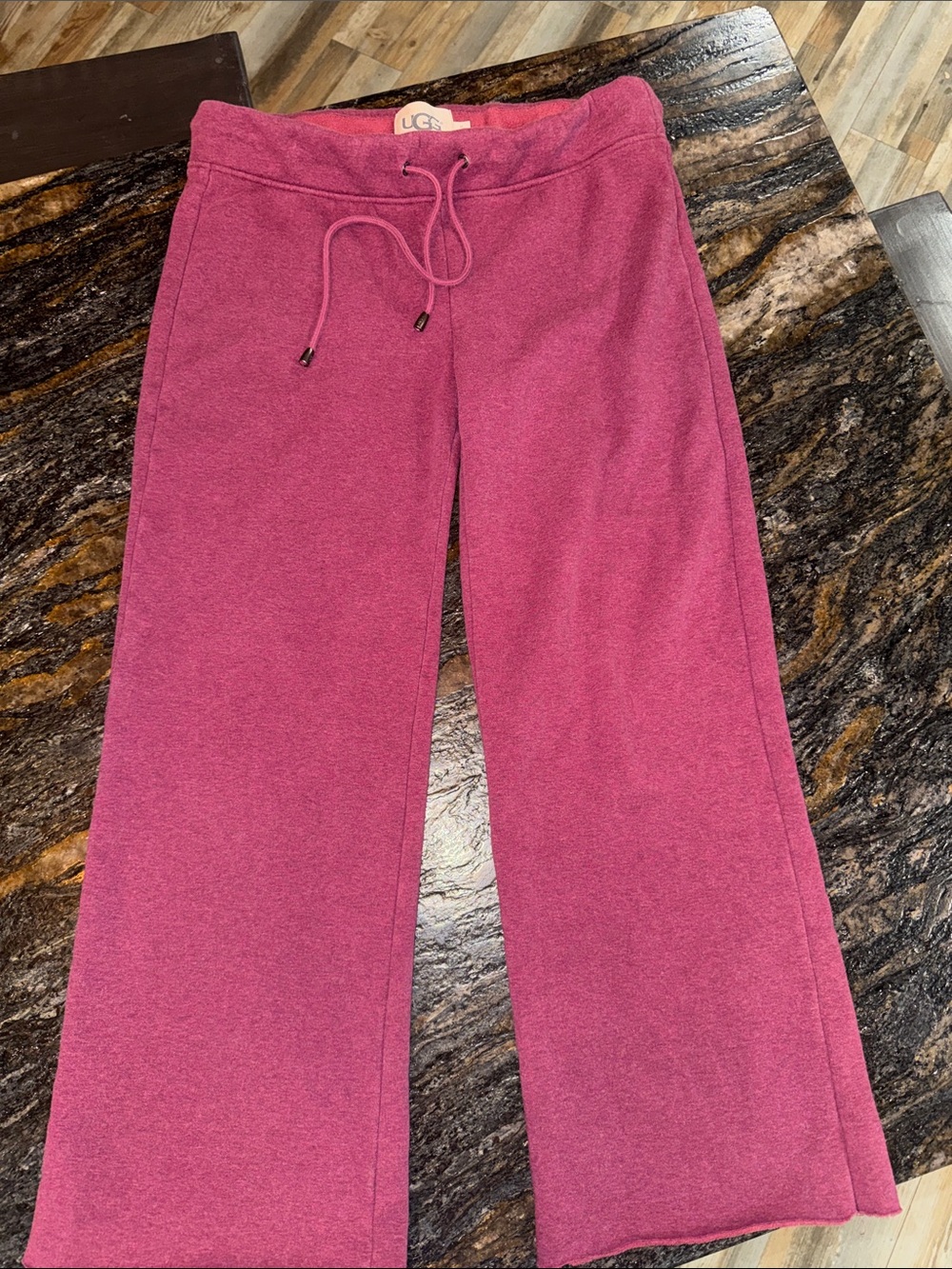 UGG Girls' Raspberry Pink Drawstring Sweatpants